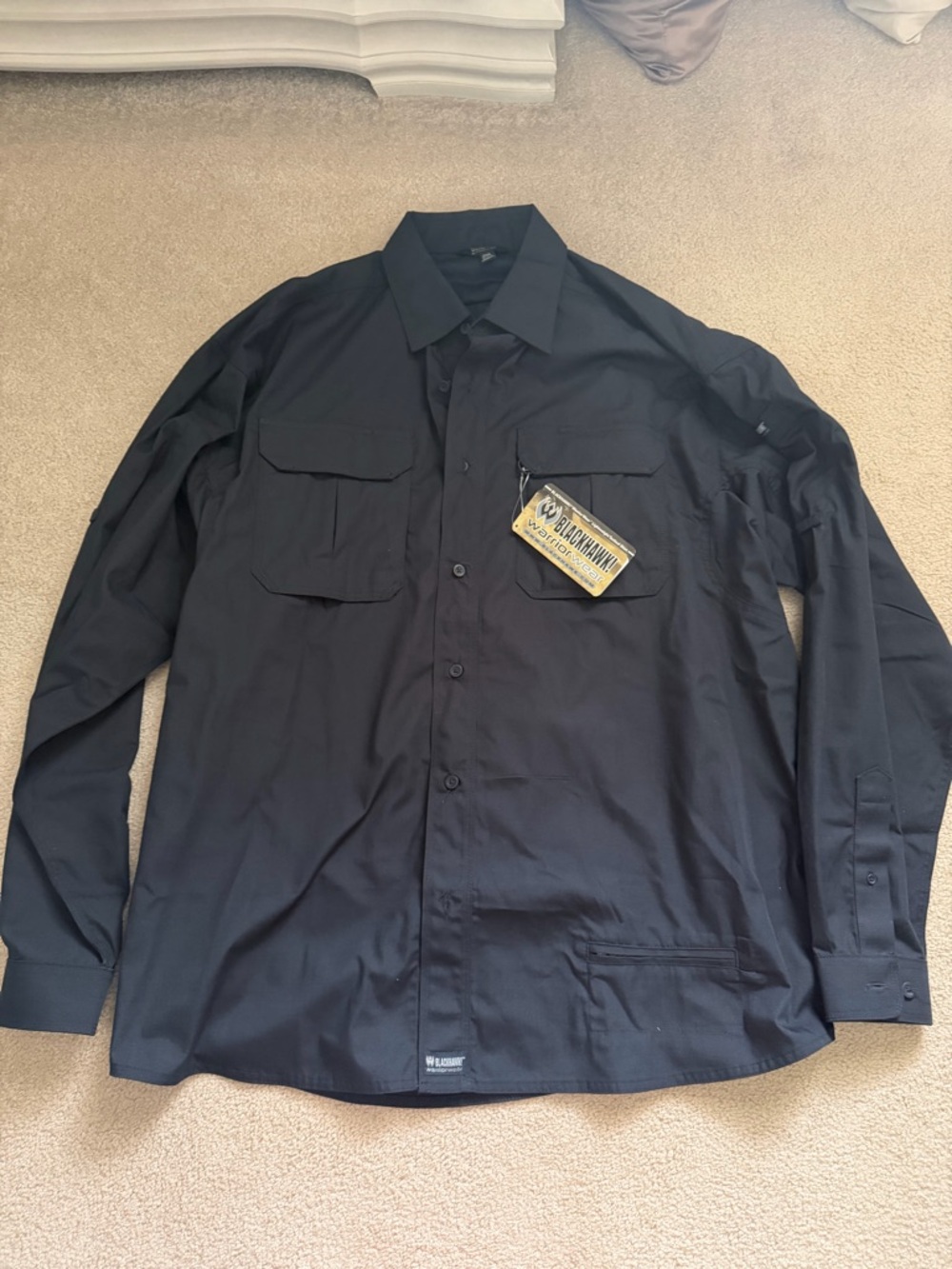 NWT, Men's Tactical Button-Up Shirt - Blackhawk WarriorWear